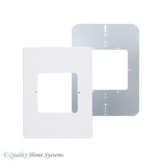 Room/Patio Vertical Adaptor and Trim Plate White