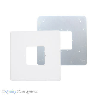 Room Station Adaptor and Trim Plate White