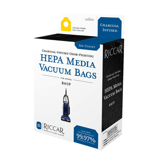 Riccar RPHC-6 HEPA Bags Charcoal Lined 6-Pack